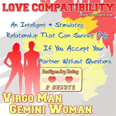 gemini woman dating virgo man